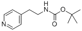 (2-Pyridin-4-yl-ethyl)carbamic acid tert-butyl ester Structure,109573-05-9Structure