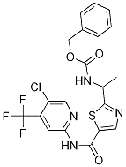 Benzyl(1-(5-((5-chloro-4-(trifluoromethyl)pyridin-2-yl)carbamoyl)thiazol-2-yl)ethyl)carbamate Structure,1095823-54-3Structure