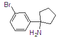 1-(3-Bromophenyl)cyclopentylamine Structure,1097826-42-0Structure