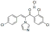 2-Propen-1-one, 3-(4-chlorophenyl)-1-(2,4-dichlorophenyl)-2-(1h-imidazol-1-yl)-, monohydrochloride (9ci) Structure,110232-91-2Structure