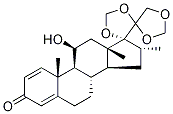 11Beta-hydroxy-16alpha-methyl-17,20:20,21-bis(methylenedioxy)-pregn-1,4-dien-3-one Structure,110428-42-7Structure