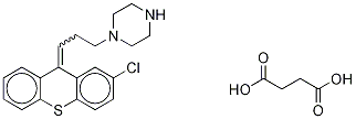 1-[3-(2-Chlorothioxanthen-9-ylidene)propyl]piperazine succinate Structure,1105-85-7Structure