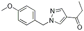 1-[1-[(4-Methoxyphenyl)methyl]-1h-pyrazol-4-yl]-1-propanone Structure,1105039-60-8Structure