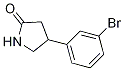 4-(3-Bromophenyl)-2-pyrrolidinone Structure,1105187-44-7Structure