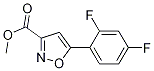 5-(2,4-Difluorophenyl)-3-isoxazolecarboxylic acid methyl ester Structure,1105191-49-8Structure