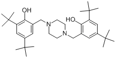 1,4-Bis(2-hydroxy-3,5-di-tert-butylbenzyl)piperazine, 95% Structure,110546-20-8Structure