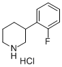 3-(2-Fluorophenyl)piperidine hydrochloride Structure,1106940-90-2Structure