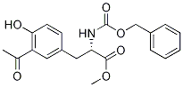 3-Acetyl-n-benzyloxycarbonyl-l-tyrosine methyl ester Structure,110774-03-3Structure