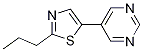 2-Propyl-5-(pyrimidin-5-yl)thiazole Structure,1109226-43-8Structure