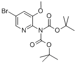 5-Bromo-2-(bis(tert-butoxycarbonyl)amino)-3-methoxypyridine Structure,1111638-72-2Structure