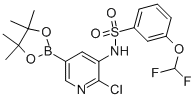 N-[2-chloro-5-(4,4,5,5-tetramethyl-1,3,2-dioxaborolan-2-yl)pyridin-3-yl]-3-(difluoromethoxy)benzenesulfonamide Structure,1112983-27-3Structure