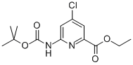 Ethyl 6-((tert-butoxycarbonyl)amino)-4-chloropicolinate Structure,1114966-47-0Structure