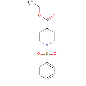 1-(苯基磺?；?哌啶-4-羧酸乙酯結(jié)構(gòu)式_111627-26-0結(jié)構(gòu)式