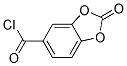 1,3-Benzodioxole-5-carbonyl chloride, 2-oxo-(9ci) Structure,112057-04-2Structure