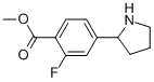 2-Fluoro-4-pyrrolidin-2-yl-benzoic acid methyl ester Structure,1128075-28-4Structure