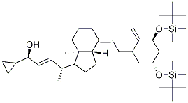 1,3-Bis-o-(tert-butyldimethylsilyl)calcipotriene Structure,112875-61-3Structure