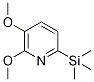 2,3-Dimethoxy-6-(trimethylsilyl)pyridine Structure,1131335-54-0Structure