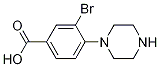 3-Bromo-4-(1-piperazinyl)benzoic acid Structure,1131594-67-6Structure