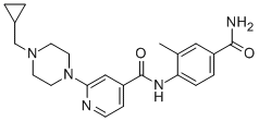 N-(4-carbamoyl-2-methylphenyl)-2-(4-(cyclopropylmethyl)piperazin-1-yl)isonicotinamide Structure,1131605-00-9Structure