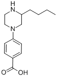 1-(4-Carboxyphenyl)-3-n-butyl piperazine Structure,1131622-30-4Structure