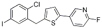2-(2-Chloro-5-iodine benzyl)-5-(3-(6-fluoro-pyridyl))thiophene Structure,1131770-46-1Structure