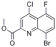 Methyl 8-bromo-4-chloro-5-fluoroquinoline-2-carboxylate Structure,1133115-52-2Structure