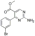 Methyl 2-amino-4-(3-bromophenyl)pyrimidine-5-carboxylate Structure,1133115-93-1Structure