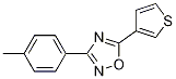 5-(Thiophen-3-yl)-3-p-tolyl-1,2,4-oxadiazole Structure,1133116-13-8Structure