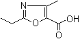 2-乙基-4-甲基-噁唑-5-羧酸結(jié)構(gòu)式_113366-51-1結(jié)構(gòu)式