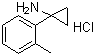 1-(鄰甲苯)環(huán)丙胺鹽酸鹽結(jié)構(gòu)式_1134701-31-7結(jié)構(gòu)式