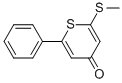 2-Methylthio-6-phenyl-4h-thiopyran-4-one Structure,113544-16-4Structure