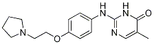 2-(4-(2-(Pyrrolidin-1-yl)ethoxy)phenylamino)-5-methylpyrimidin-4-ol Structure,1138473-53-6Structure