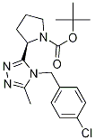 (R)-tert-butyl2-(4-(4-chlorobenzyl)-5-methyl-4h-1,2,4-triazol-3-yl)pyrrolidine-1-carboxylate Structure,1140495-89-1Structure