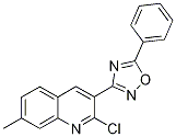 2-Chloro-7-methyl-3-(5-phenyl-1,2,4-oxadiazol-3-yl)quinoline Structure,1142201-73-7Structure