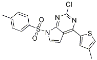 2-Chloro-4-(4-methylthiophen-2-yl)-7-tosyl-7h-pyrrolo[2,3-d]pyrimidine Structure,1142945-86-5Structure