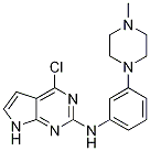 4-Chloro-n-(3-(4-methylpiperazin-1-yl)phenyl)-7h-pyrrolo[2,3-d]pyrimidin-2-amine Structure,1142947-81-6Structure