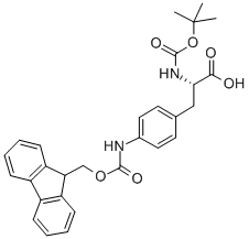 Boc-l-(4-fmoc)aminophenylalanine Structure,114346-31-5Structure