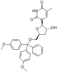 3-Deoxy-5-o-(dimethoxytrityl)-5-methyluridine Structure,114551-15-4Structure