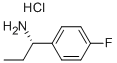 (1S)-1-(4-氟苯基)丙胺鹽酸鹽結(jié)構(gòu)式_1145786-74-8結(jié)構(gòu)式