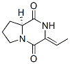 Pyrrolo[1,2-a]pyrazine-1,4-dione, 3-ethylidenehexahydro-, (3z,8as)- (9ci) Structure,114604-89-6Structure