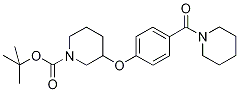 3-[4-(Piperidine-1-carbonyl)-phenoxy]-piperidine-1-carboxylic acid tert-butyl ester Structure,1146080-01-4Structure