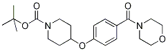 4-[4-(Morpholine-4-carbonyl)-phenoxy]-piperidine-1-carboxylic acid tert-butyl ester Structure,1146080-05-8Structure