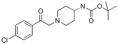 {1-[2-(4-Chloro-phenyl)-2-oxo-ethyl ]-piperidin-4-yl}-carbamic acid tert-butyl ester Structure,1146080-69-4Structure