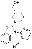 2-[2-(3-Hydroxymethyl-piperidin-1-yl)-benzoimidazol-1-yl]-nicotinonitrile Structure,1146080-74-1Structure