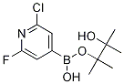 2-Chloro-6-fluoropyridine-4-boronic acid, pinacol ester Structure,1146615-89-5Structure