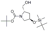 (2S,4r)-1-boc-4-(tert-butyldimethylsilyloxy)-2-(hydroxymethyl)pyrrolidine Structure,114676-67-4Structure