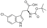 L-N-Boc-5-氯色氨酸結(jié)構(gòu)式_114873-08-4結(jié)構(gòu)式