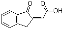 2-(1,3-Dihydro-1-oxo-2h-inden-2-ylidene)acetic acid Structure,114915-75-2Structure