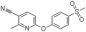 2-Methyl-6-(4-(methylsulfonyl)phenoxy)nicotinonitrile Structure,1150100-45-0Structure