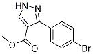 Methyl 3-(4-bromophenyl)pyrazole-4-carboxylate Structure,1150163-77-1Structure